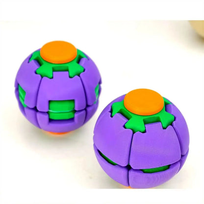 3D Printed Press-Rotating Fidget Spinner Toy - Mechanical Kinetic Desk Stress Reliever and Unique Sensory Gadget for Adults - Ideal DIY Specialty Gift and Fidget Toy
