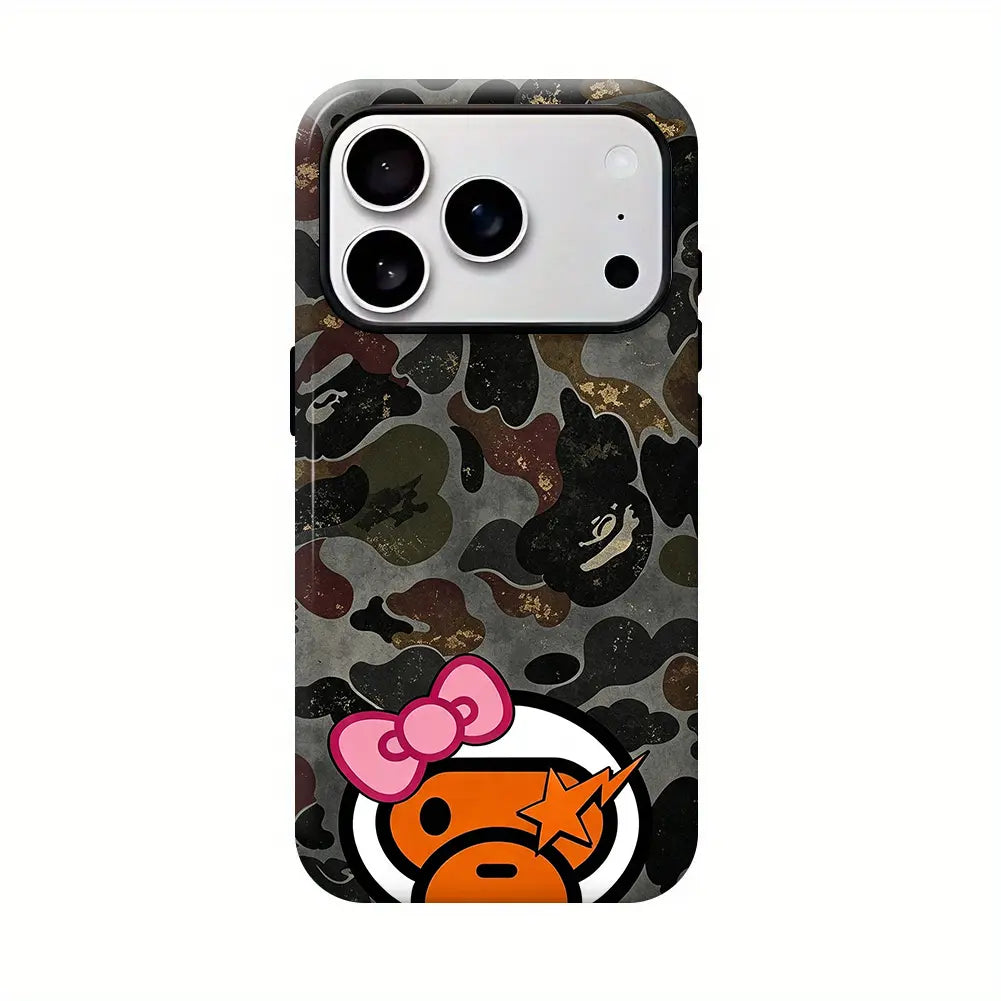 Bape NEW COLOR Protective Y2K Streetwear Phone Protective Cover for Iphone 12 13 14 15 16 17 Pro Max