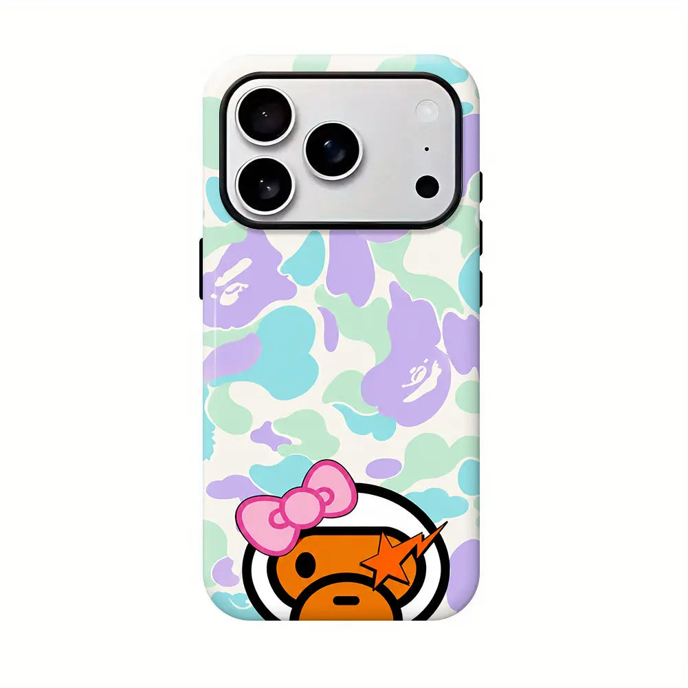 Bape NEW COLOR Protective Y2K Streetwear Phone Protective Cover for Iphone 12 13 14 15 16 17 Pro Max