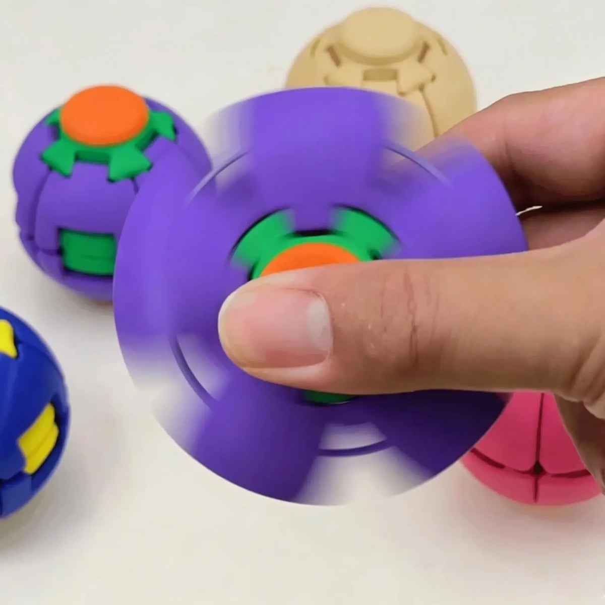 3D Printed Press-Rotating Fidget Spinner Toy - Mechanical Kinetic Desk Stress Reliever and Unique Sensory Gadget for Adults - Ideal DIY Specialty Gift and Fidget Toy