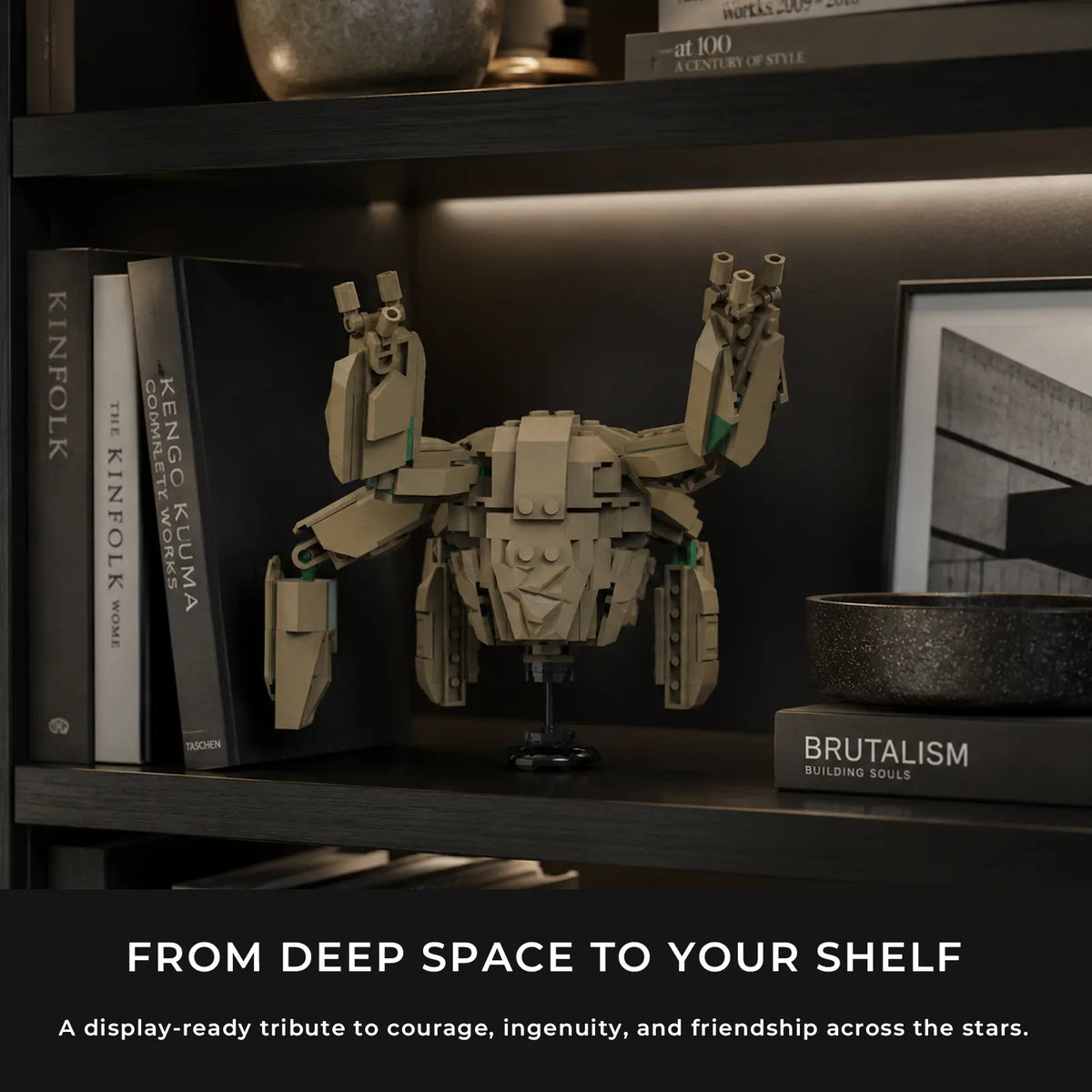 AMAZE Rocky Alien Collectible Building Set - Unisex Sci-Fi Figurine with Durable Plastic Components
